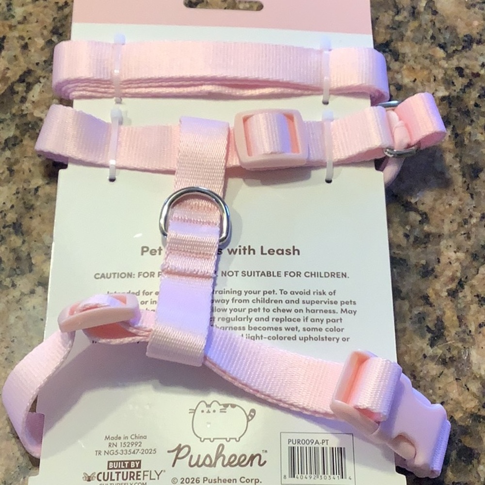 Pusheen Mint and Pink Pet Harness - Picture 2 of 2